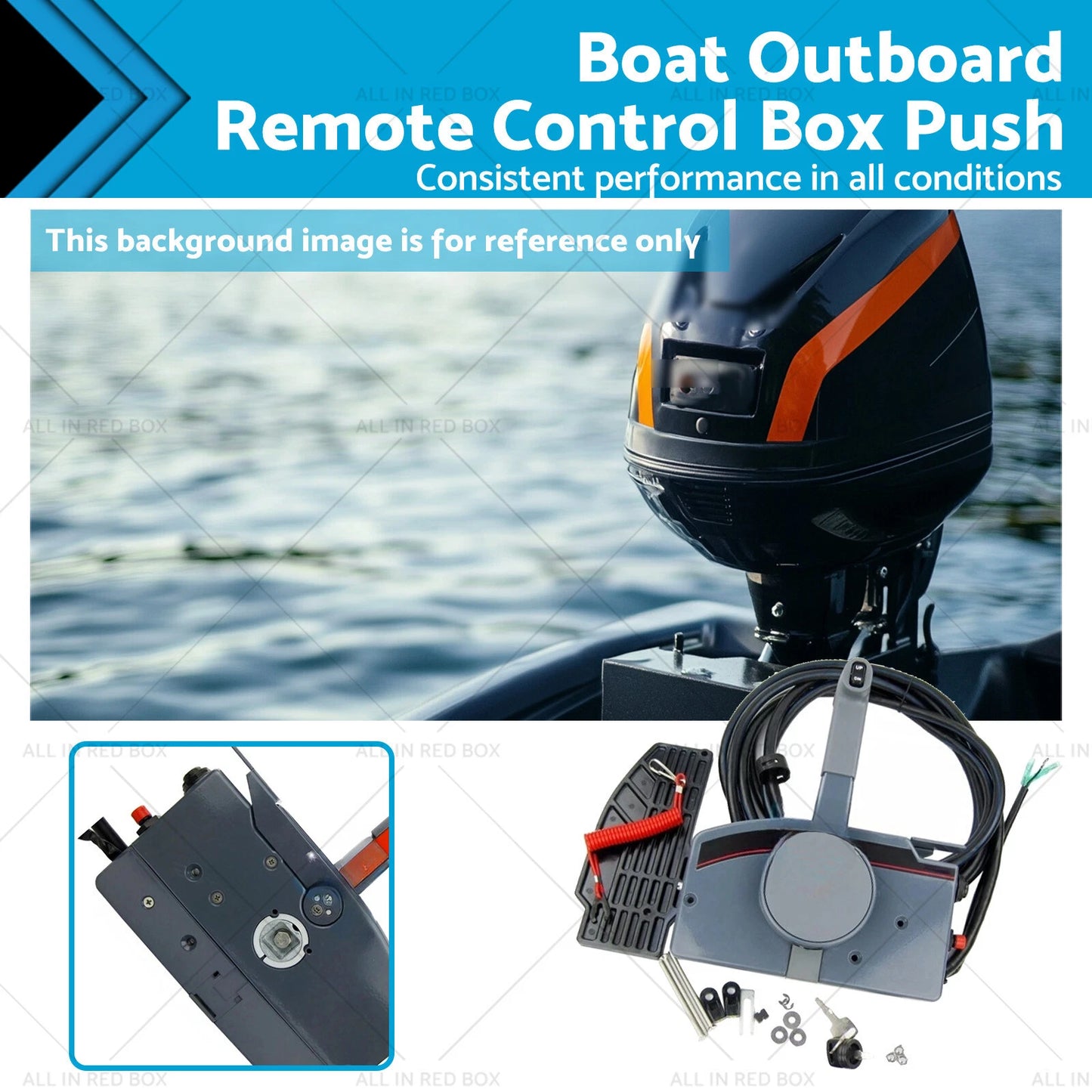 Outboard Remote Control Box Push Throttle for Yamaha (10-Pin)