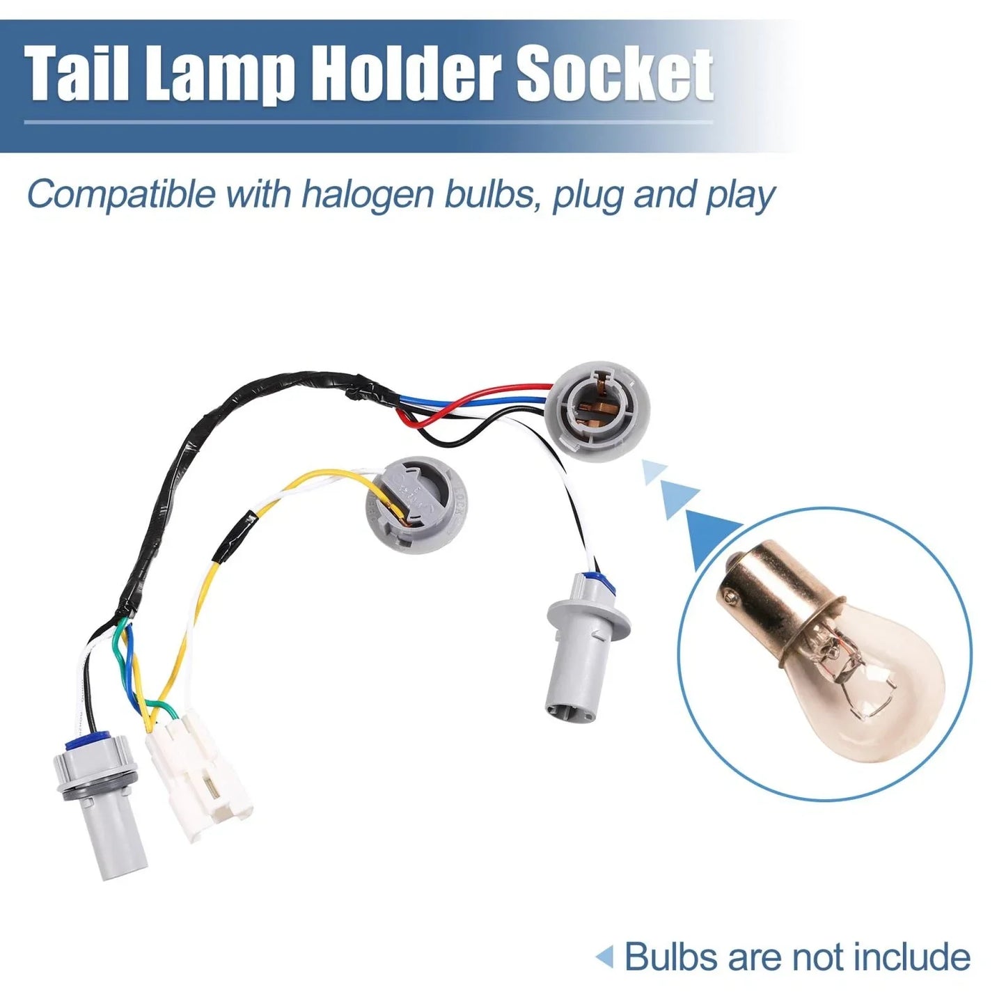 Tail Lamp Holder & Wiring Harness for Hyundai Sonata 4-Door (2011-2014)