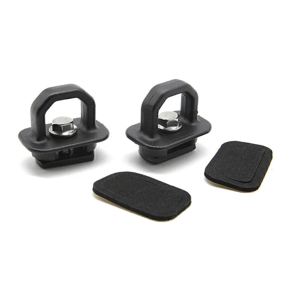 Tie Down Anchors Hooks for Chevy Silverado Pickup Trucks Black