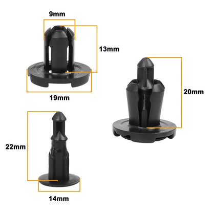 50 x Push Type Retainer Bumper Clips for Mitsubishi Honda (2000-2023)