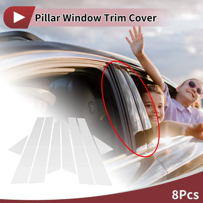 Door Pillar Window Trim for Hyundai Grandeur/Azera 2006-2010 Silver Tone