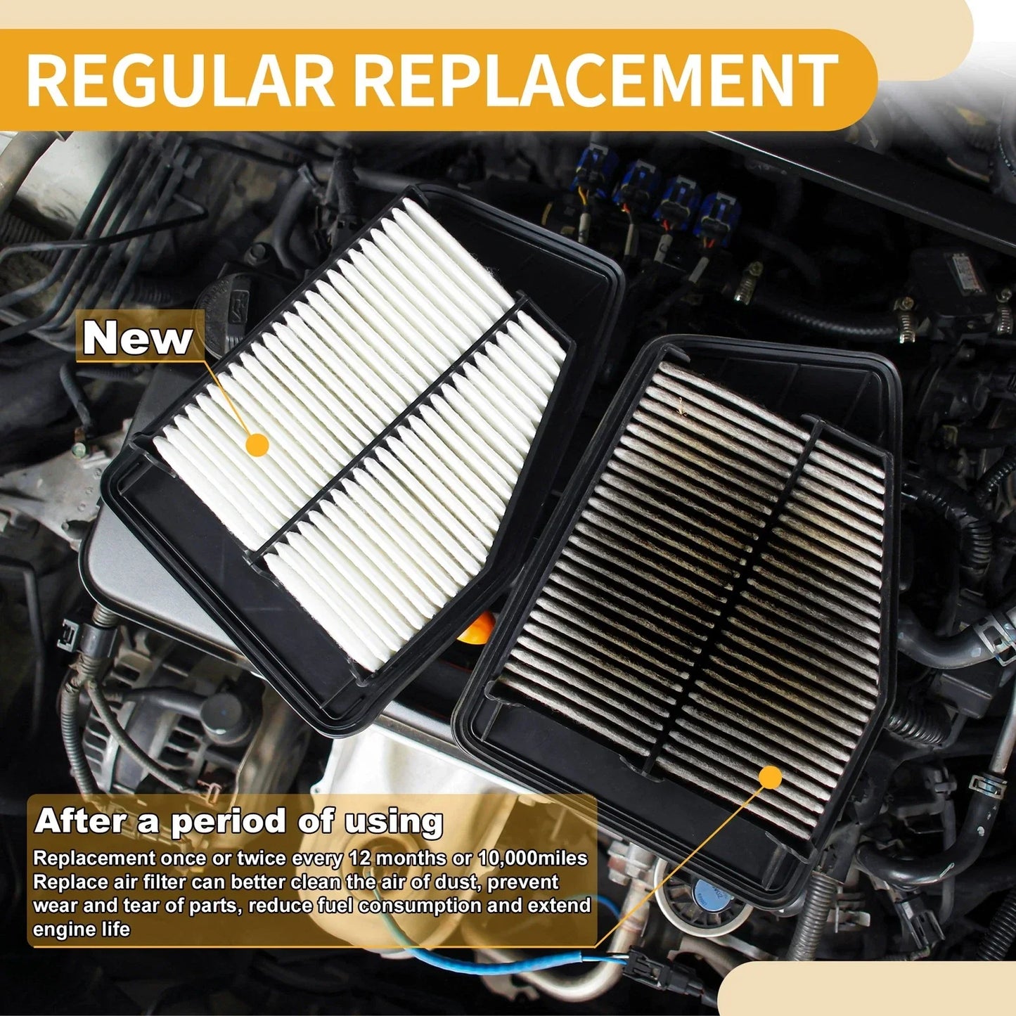 Car Engine Air Filter for Hyundai Veracruz (2007-2012) 1 x Filter