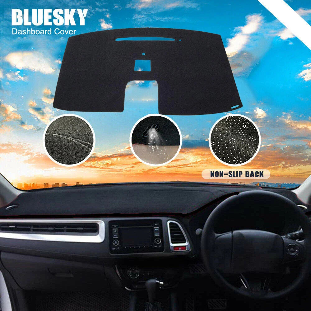 Non-Slip Dash Mat for Mitsubishi Delica D:5 Dashboard Cover Black