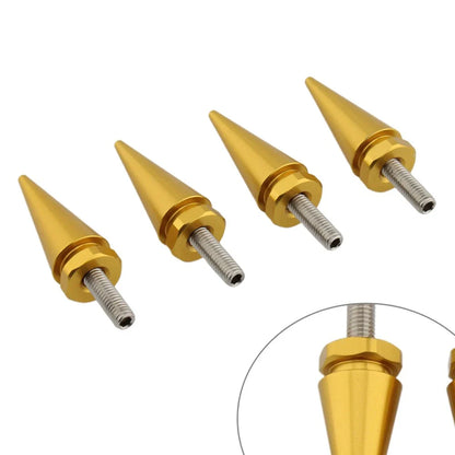 4 x 5mm Gold Spike Windscreen Screw Bolts for Harley Touring Road Glide (1998-2025)