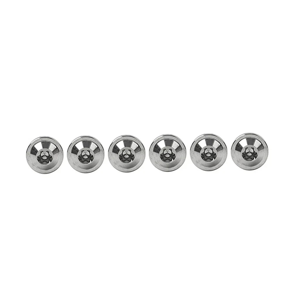 6 x Titanium Alloy M6x25mm Torx Head Bolts for Bike Motor