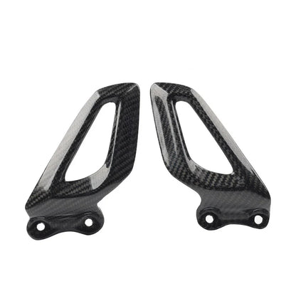 Carbon Fiber Rearset Footrest Plate Heel Guard for BMW S1000RR, M1000RR (19-24)
