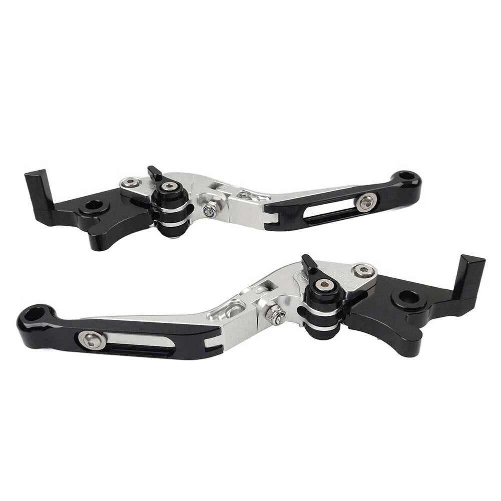 CNC Silver Extendable Brake Clutch Levers for Honda CBR650R CB650F (14-23)