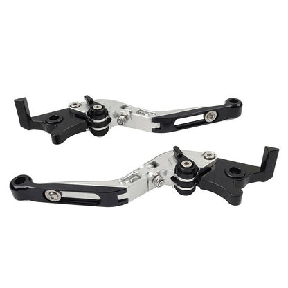 CNC Silver Extendable Brake Clutch Levers for Honda CBR650R CB650F (14-23)
