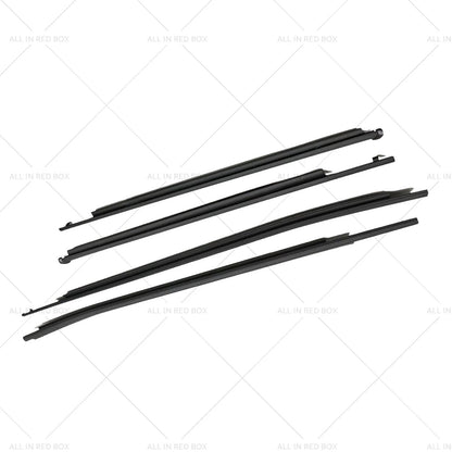 4x Outer Window Seals Weather Strip for Toyota Hilux (2015-2023)
