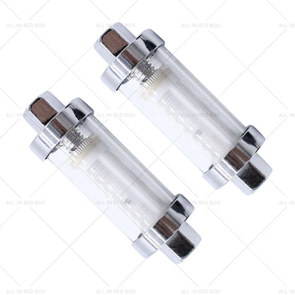 Reusable Washable Fuel Filter Chrome Glass Inline for 1/4" 5/16" 3/8"
