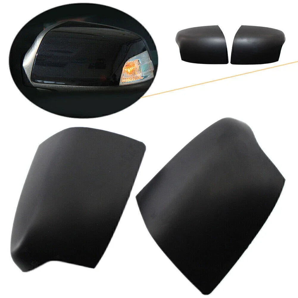 Gloss Black Rear Wing Mirror Cover Cap for Ford Focus (2005-2008)