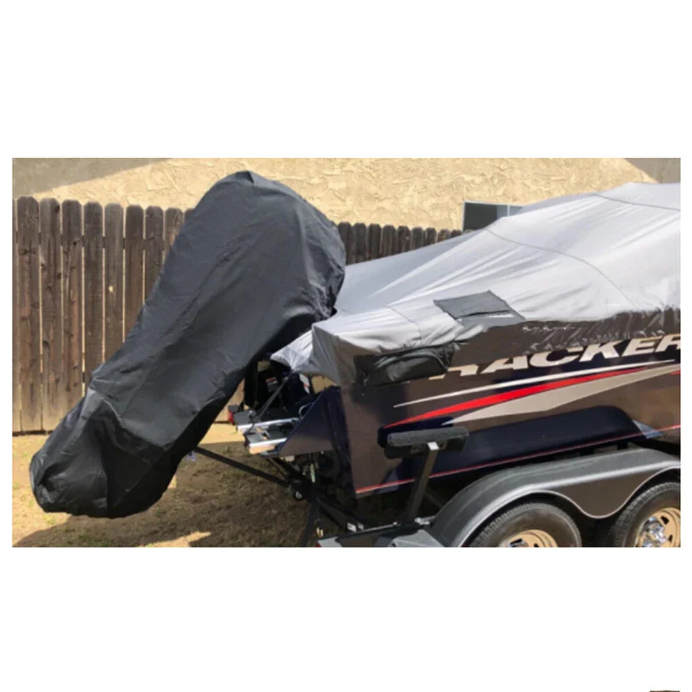 Black Full Cover Waterproof Outboard Motor Engine Protector for 60HP-100HP
