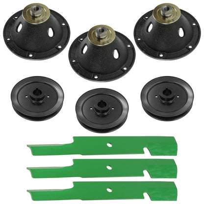 Deck Spindle Blade and Pulley Replacement for Ferris FW35 F 160Z (2016–2019)