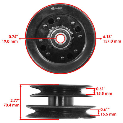 Deck Pulley Replacement for John Deere GT225 GT235 GT245 LX280 (2000–2010)