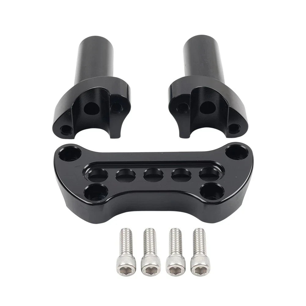 3.5" Handlebar Riser & Top Clamp for Harley Dyna Softail Sportster