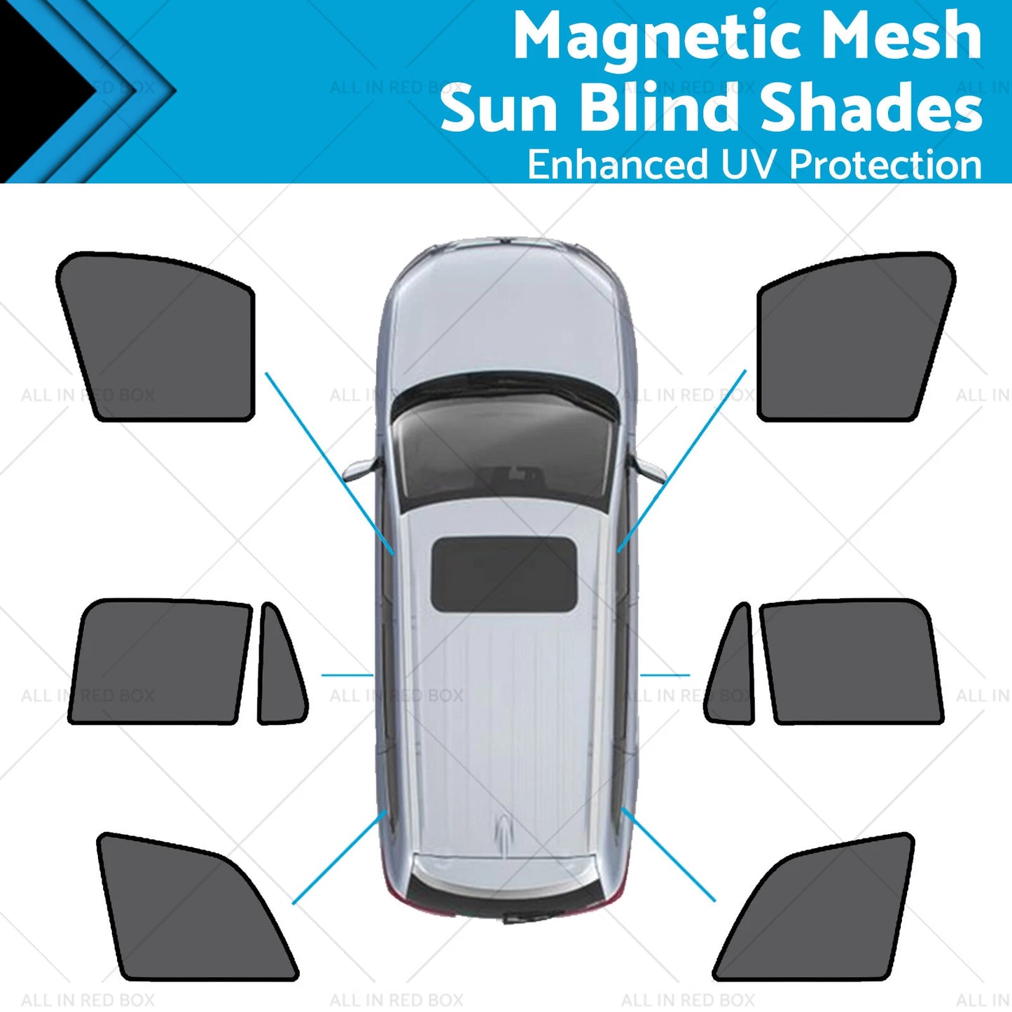 Magnetic Mesh Sun Blind Shades for Volvo XC90 (2015-2023)