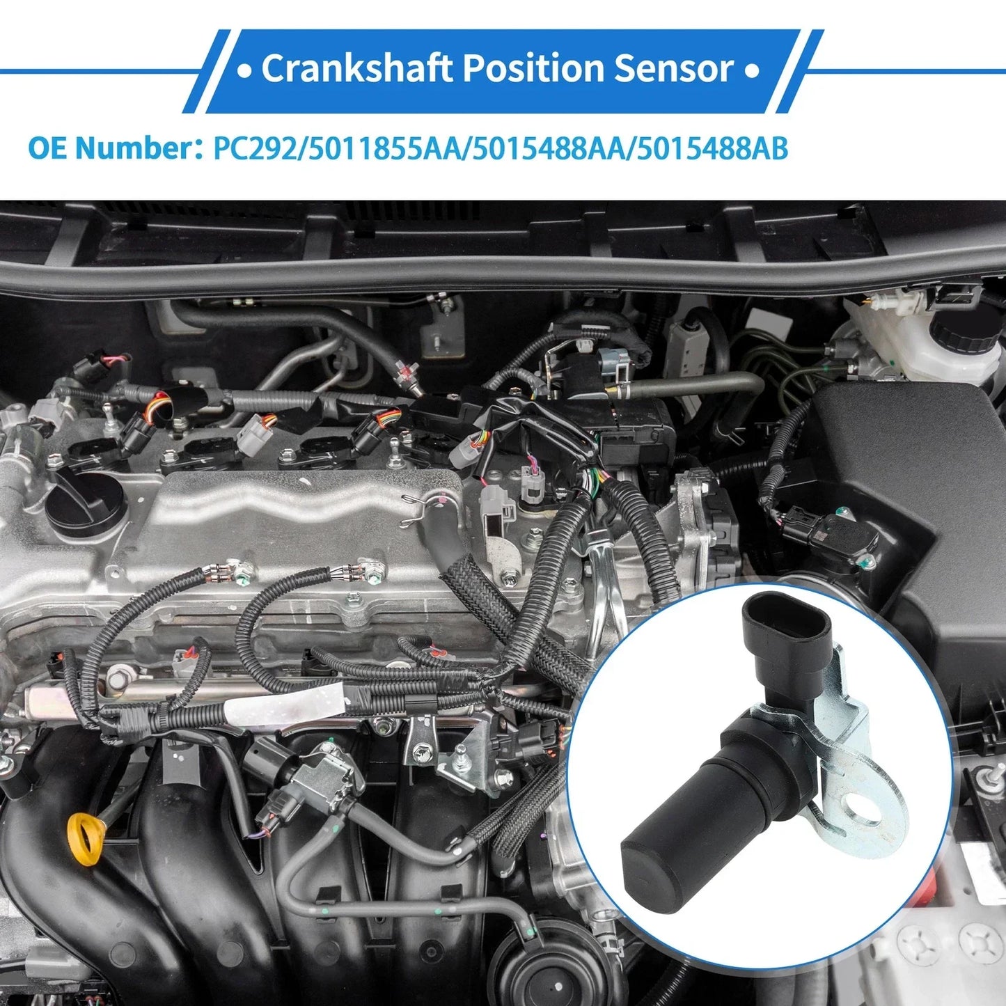 Crankshaft Position Sensor for Dodge Ram 2500 5.9D (1997-2001)