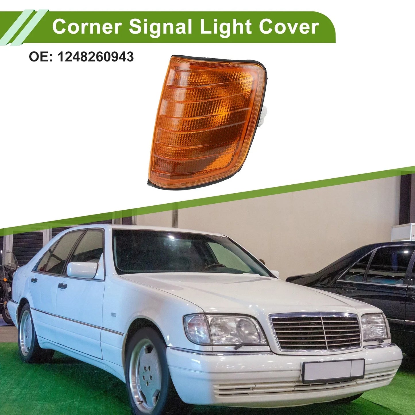 Left Corner Signal Light Cover for Mercedes-Benz (1984-1996)
