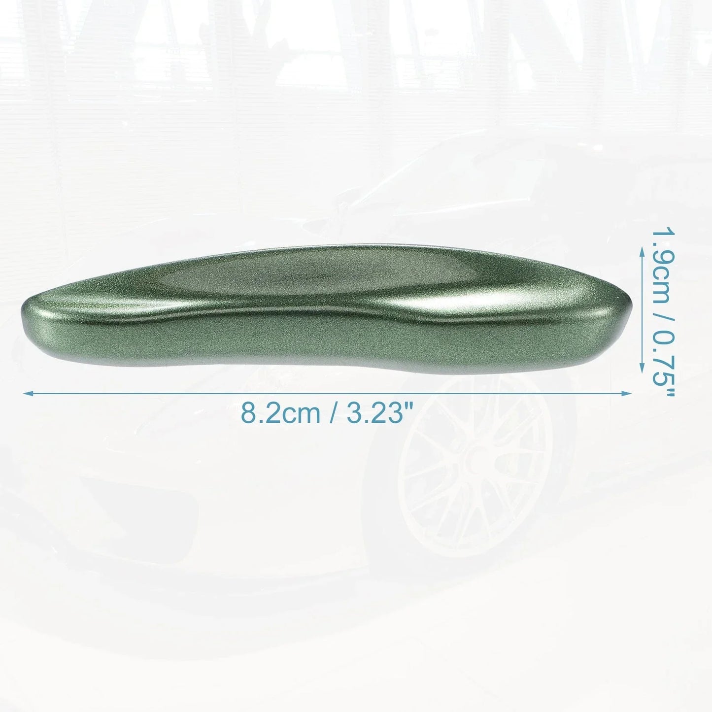 Car Remote Key Side Cover Case Set for Porsche Taycan 911 (2020-2021) Green