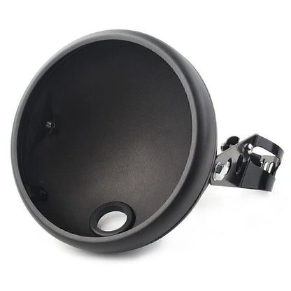 7" LED Headlight Shell w/ Bracket for Harley Motorcycle Matte Black