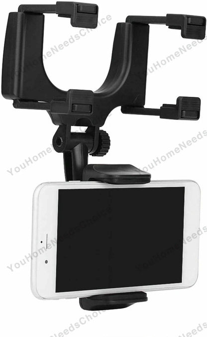 Phone Holder Rear-view Mirror Mount 360�� Rotation for Car Truck Smartphone