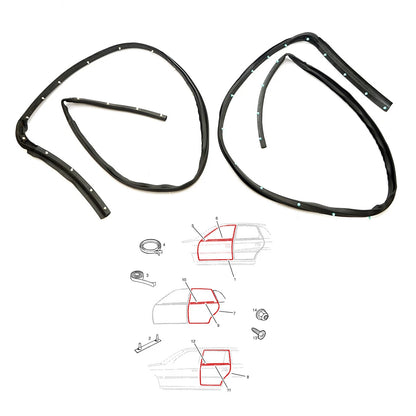 Front Rear Door Weatherstrip Rubber for Honda Fit Jazz GK4 GK6 GK7 GH7 GP5 2015-2020