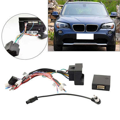 16Pin Stereo Radio Wiring Harness Power Cable for BMW X1 E84 E90 (2009-2015)
