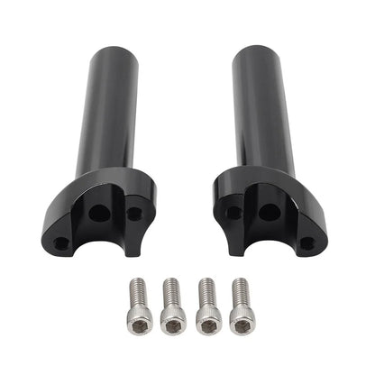 6" Black Straight Handlebar Risers for Harley Heritage Softail Dyna FXD