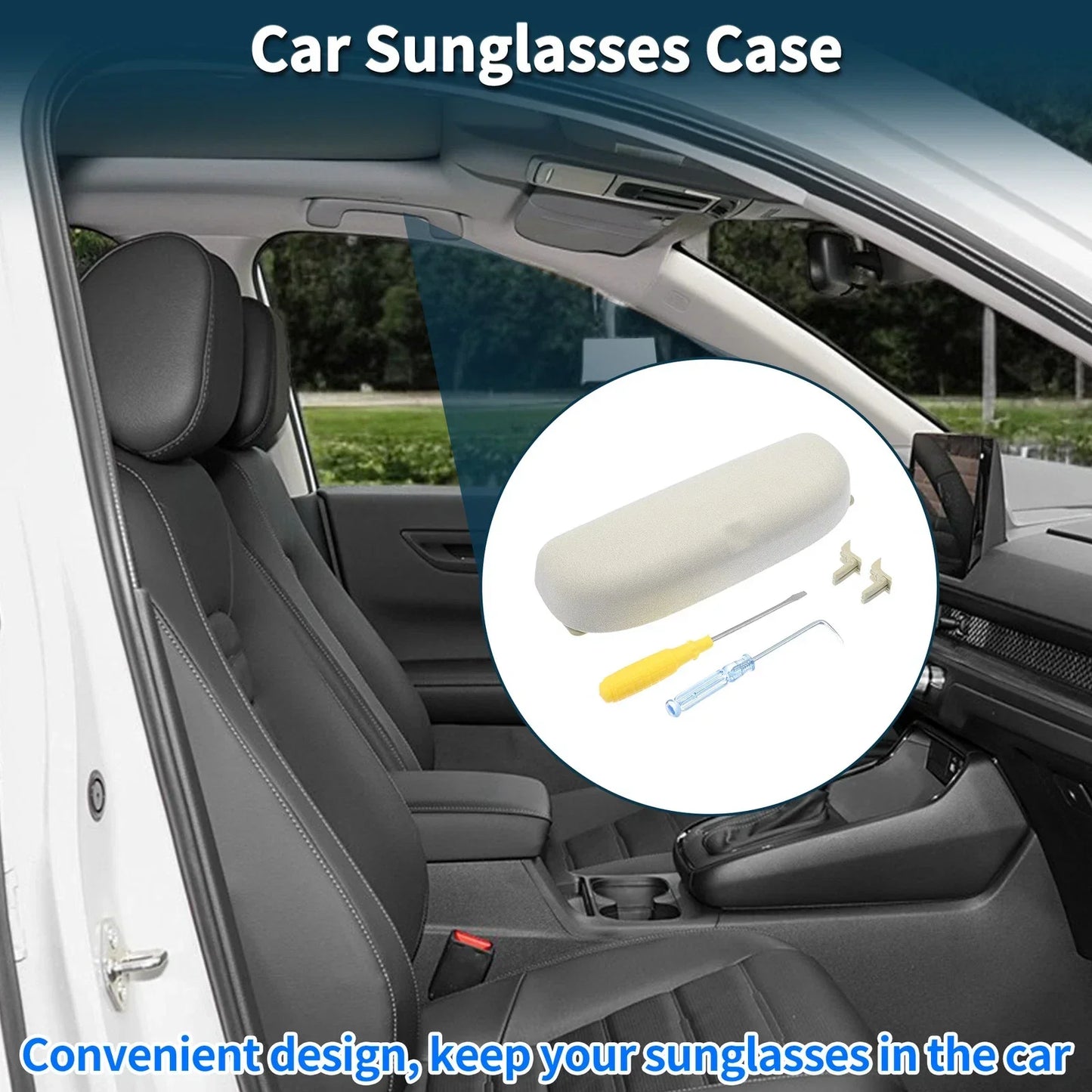 Sunglasses Case for Porsche Panamera Eyeglasses Holder Storage Box (2010-2023)