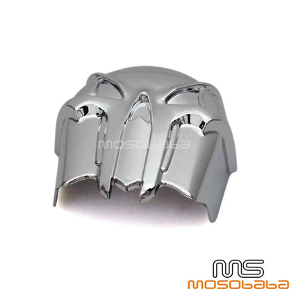 Chrome Skull Trumpet Horn Cover for Harley Dyna Softail Fat Boy (1992-2013)
