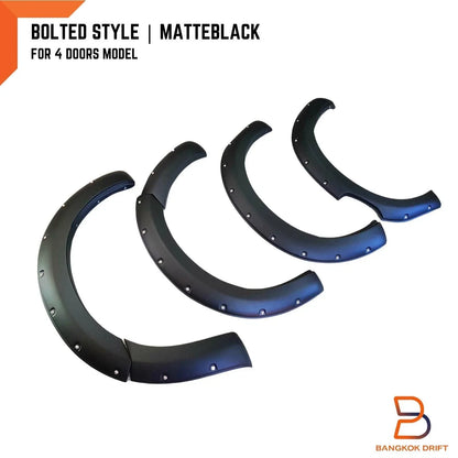 6" Matte Black Fender Flares for Isuzu D-Max DMAX Ute (2020-2023)
