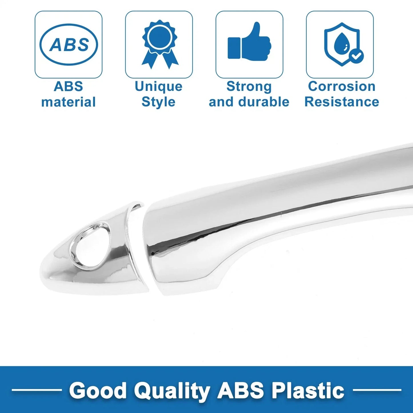 Door Handle Cover Trim for Hyundai IX35 (2009-2014) - Silver Tone