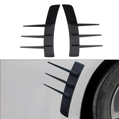 Carbon Black Front Rear Side Fender Vents for Universal Cars