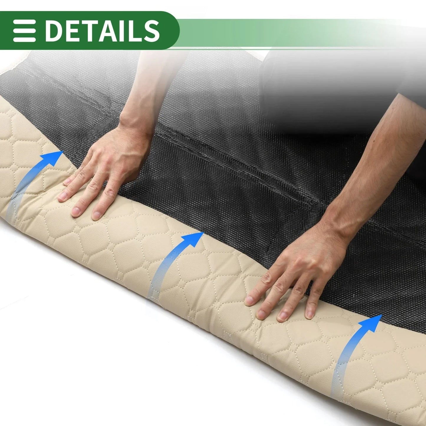 Cargo Liner Rear Trunk Mat for Honda CR-V 2007-2011 3D Circular Pattern Beige