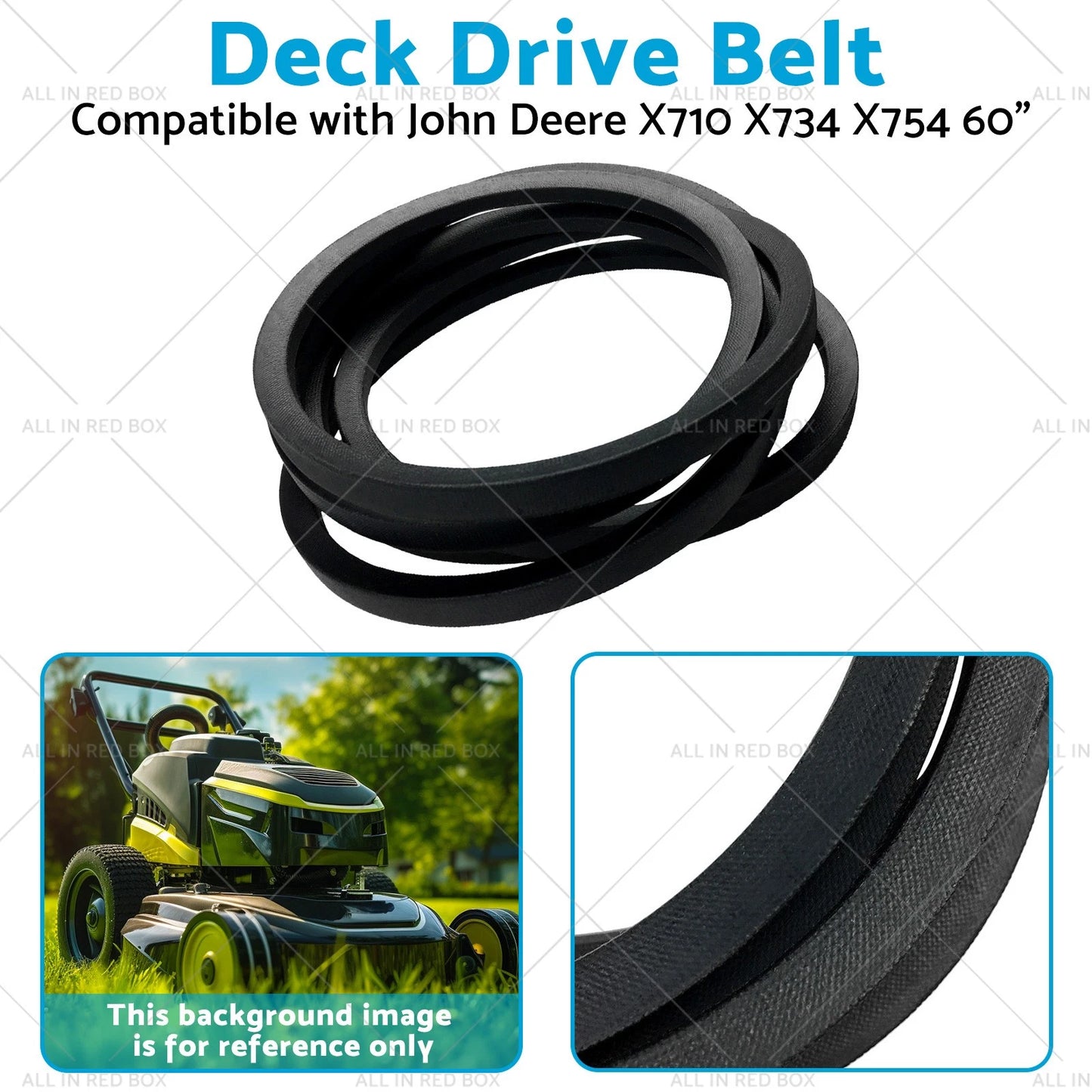 Deck Drive Belt 60" for John Deere X710 X734 X754 (2006-2023)
