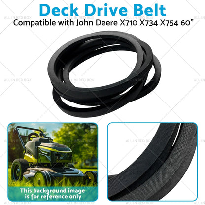 Deck Drive Belt 60" for John Deere X710 X734 X754 (2006-2023)