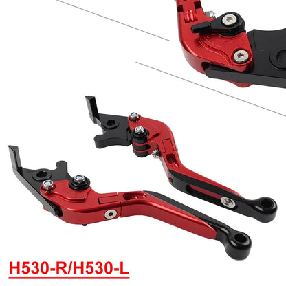 CNC Red Extendable Brake Clutch Levers for Yamaha TMAX 500 530 560 (2001-2023)