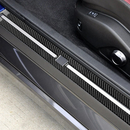 Door Sill Protectors for Nissan GTR R35 (2007-2019) - Red 2 x Protectors