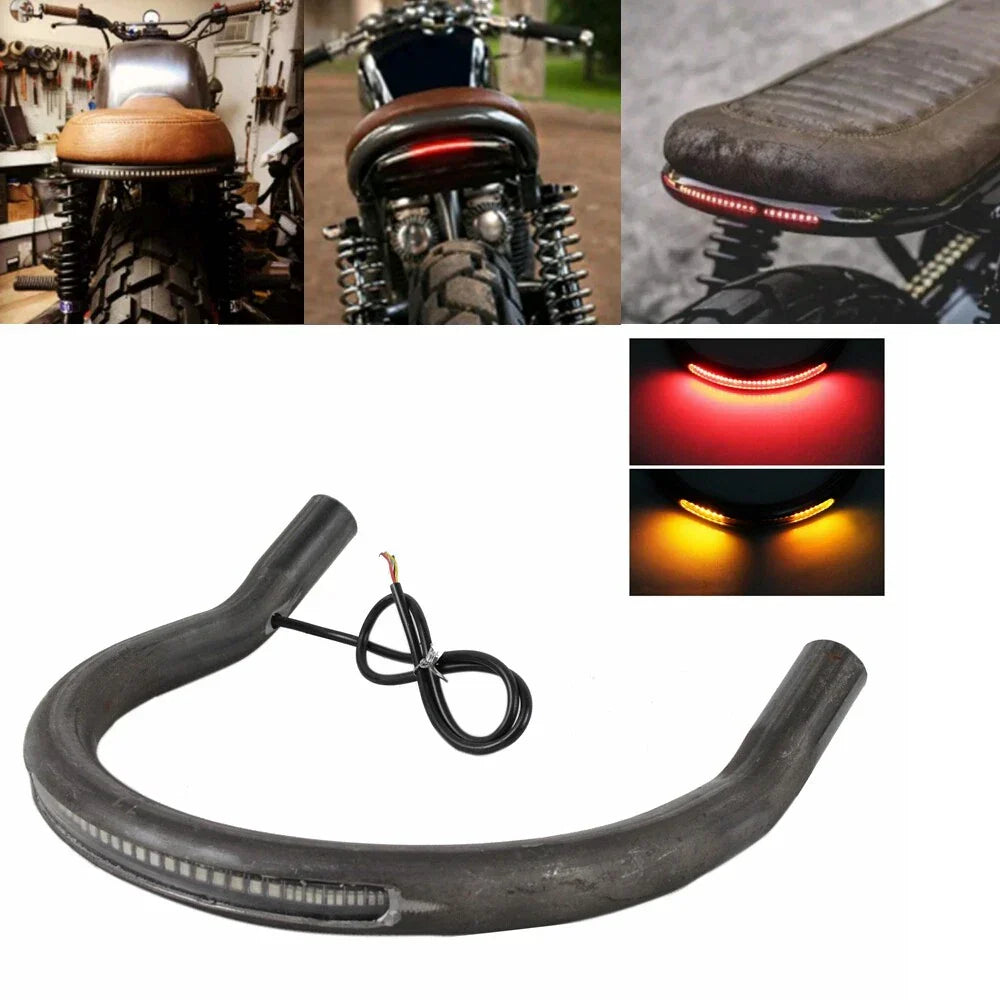 Rear Seat Frame Hoop Loop LED Light for Honda CB, Yamaha XS, Suzuki GS