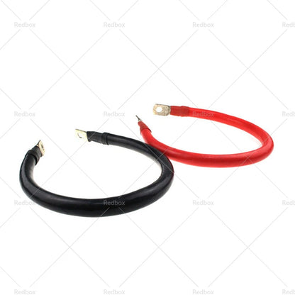 30cm 100A Battery Connector Lead DC Wire for 12V 24V Red & Black Cable