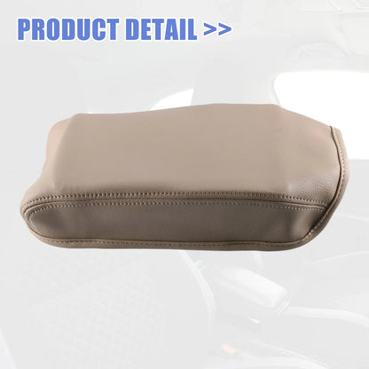 Car Center Console Armrest Cover for Honda Civic (2012-2015) Faux Leather Beige