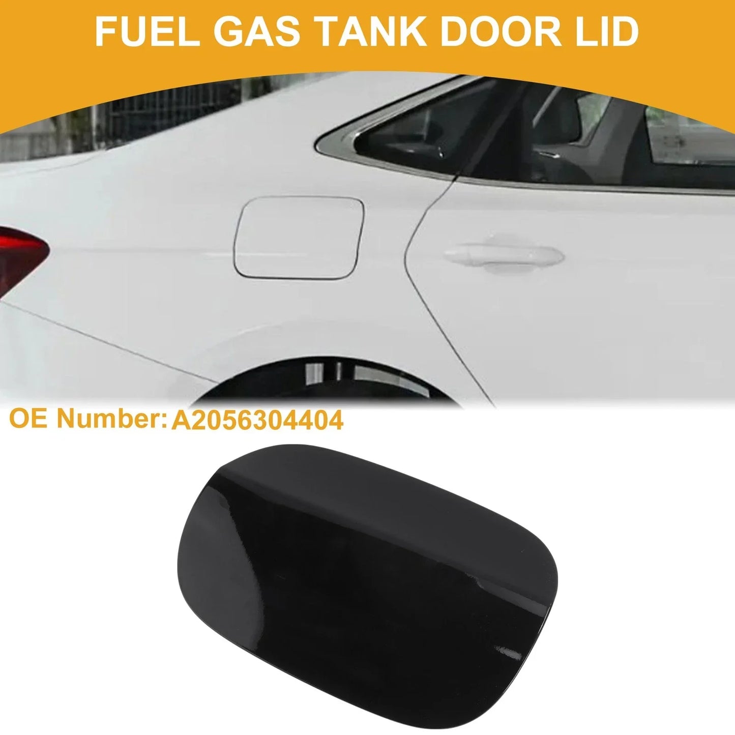 Fuel Tank Door Cap for Mercedes-Benz E200 (2015-2019) Clip Type ABS