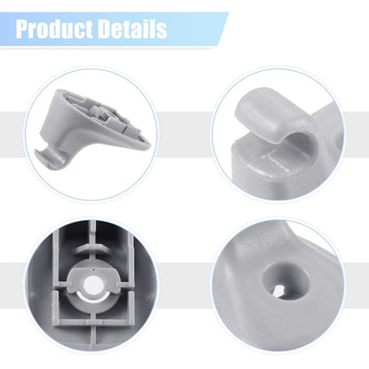 2 x Sun Visor Support Clip Retainers for Dodge Chrysler 200 (2011-2014) Gray