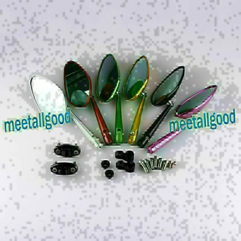 Pair Leaf Style Rearview Side Mirrors for KAWASAKI NINJA 1000 ZX-10R (2004-2007)