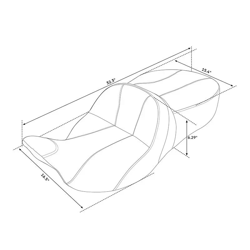 Driver Passenger Seat for Harley Road King Street Electra Glide (2009-2023)