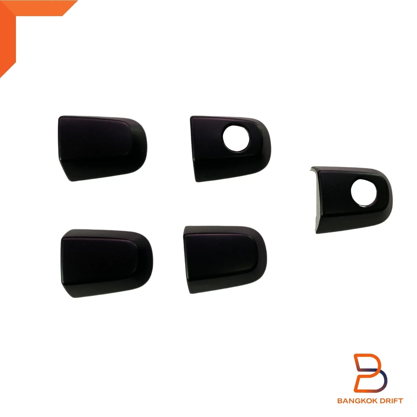 Matte Black Door Handle Cover Trim for Mitsubishi Triton Ute, Pajero Sport (05-23)