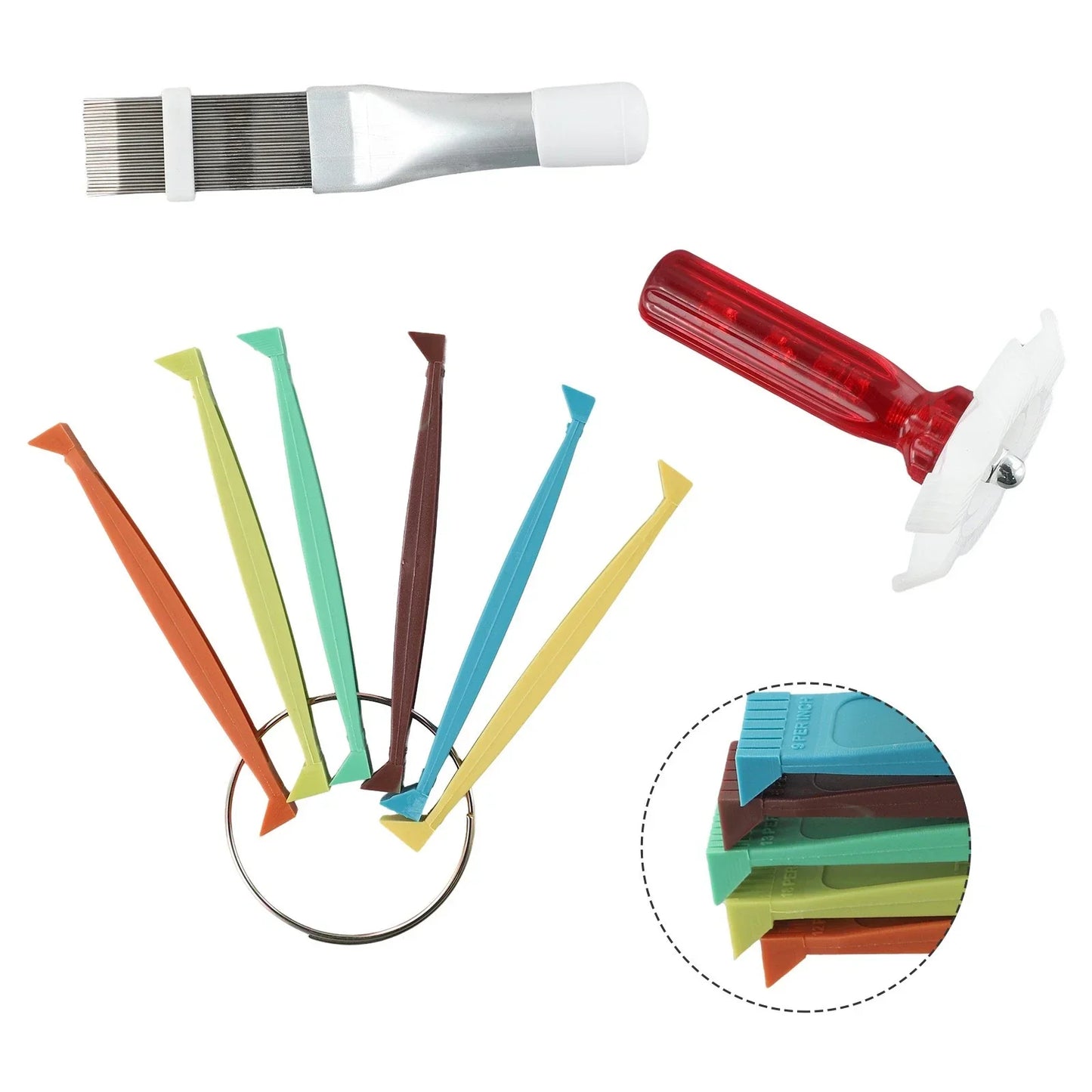 Fin Comb Tool Set / Fin Cleaning Brush for Air Conditioner