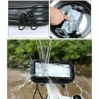Waterproof Handlebar Bag for Motorcycle Bike Cell Phone GPS Case