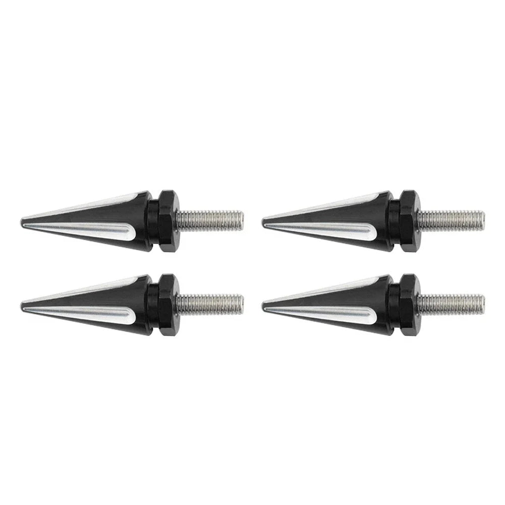 4 x Black Spike Windscreen Screw Bolts for Harley Touring Road Glide (1998-2025)
