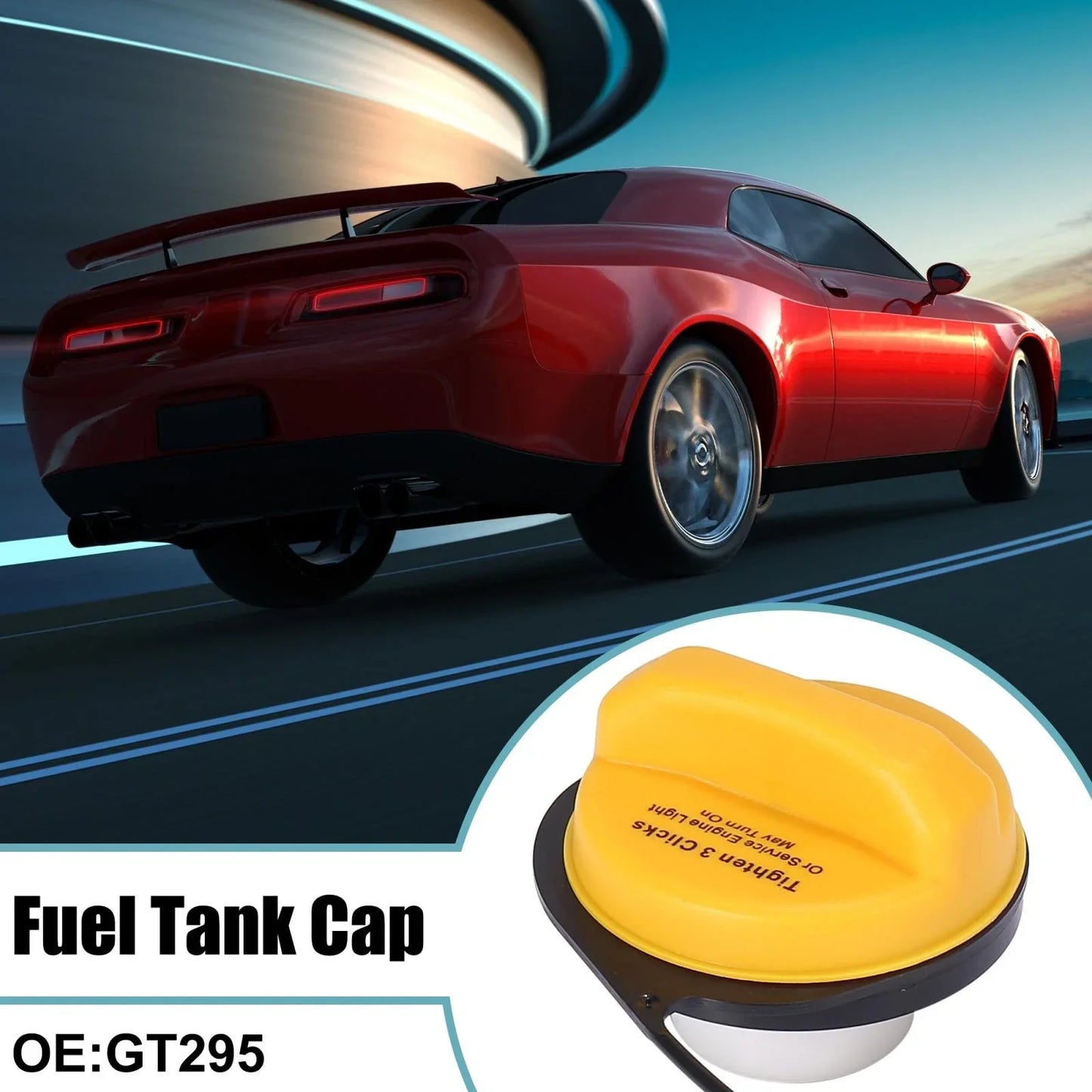 Black Engine Oil Fuel Tank Cap Cover for Cadillac